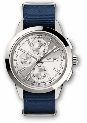 IWC Ingenieur Chronograph Custom Stainless Steel / Silver-Rhodium / NATO IW3808-AG (IW3808AG)